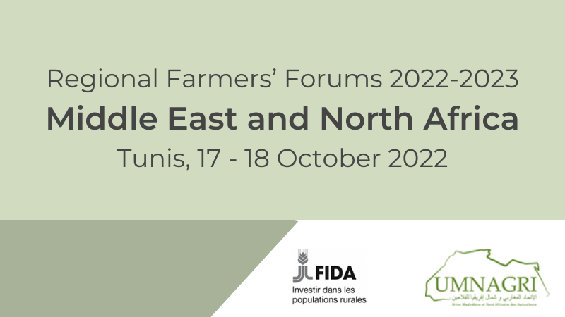 WFO at the Regional Farmers' Forum Middle East and North Africa