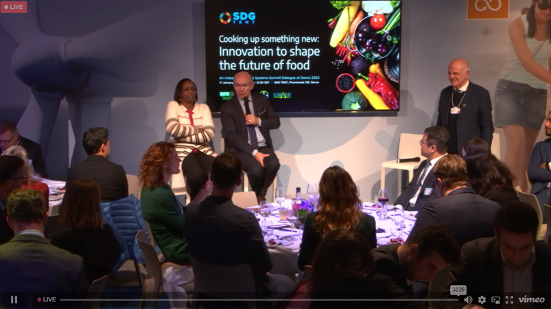 WFO President at WEF23 - SDG Tent | Cooking up something new: Innovation to Shape the Future of Food